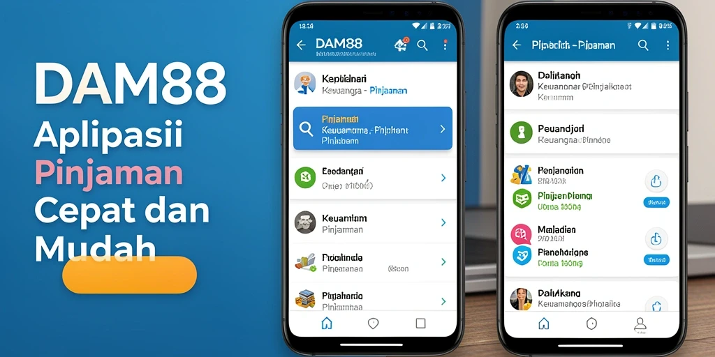 Antarmuka pengguna DAM88 yang sederhana dan mudah digunakan.