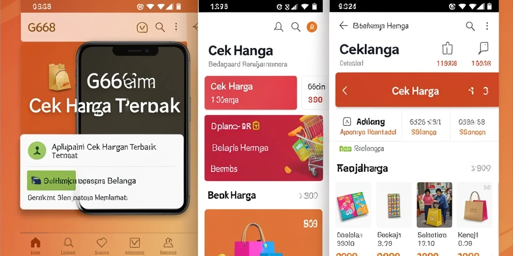 Antarmuka G668 yang intuitif dan sederhana untuk cek harga.