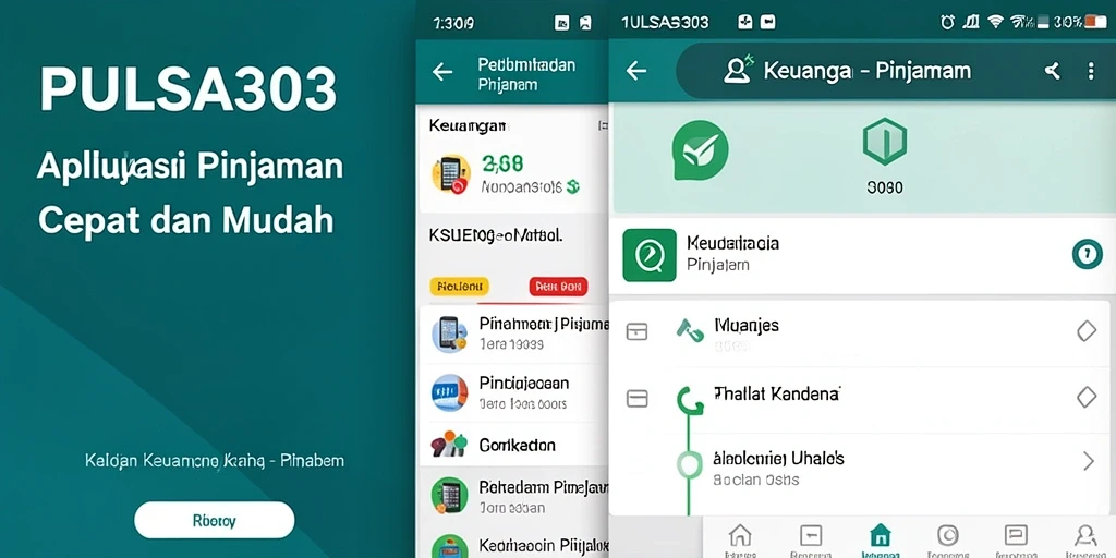 Antarmuka PULSA303 yang sederhana dan intuitif untuk pinjaman.