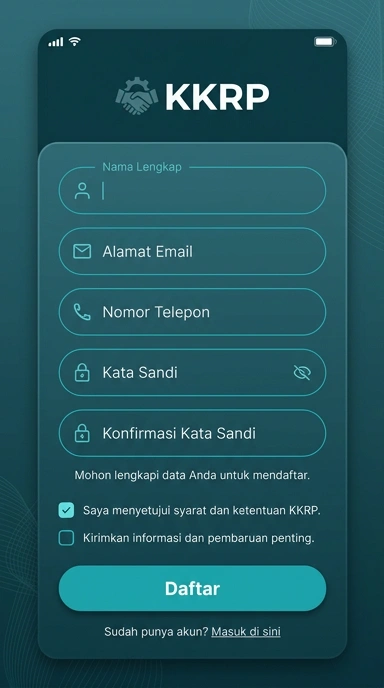 Panduan Registrasi Akun KKRp untuk Pengguna Android