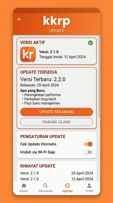 Riwayat Versi kkrp untuk Pengguna Android